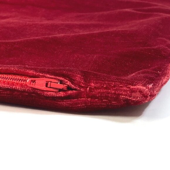 FENDI rhinestone interior swarovski logo Cushion Cover cushion Velor Red - Picture 3 of 9